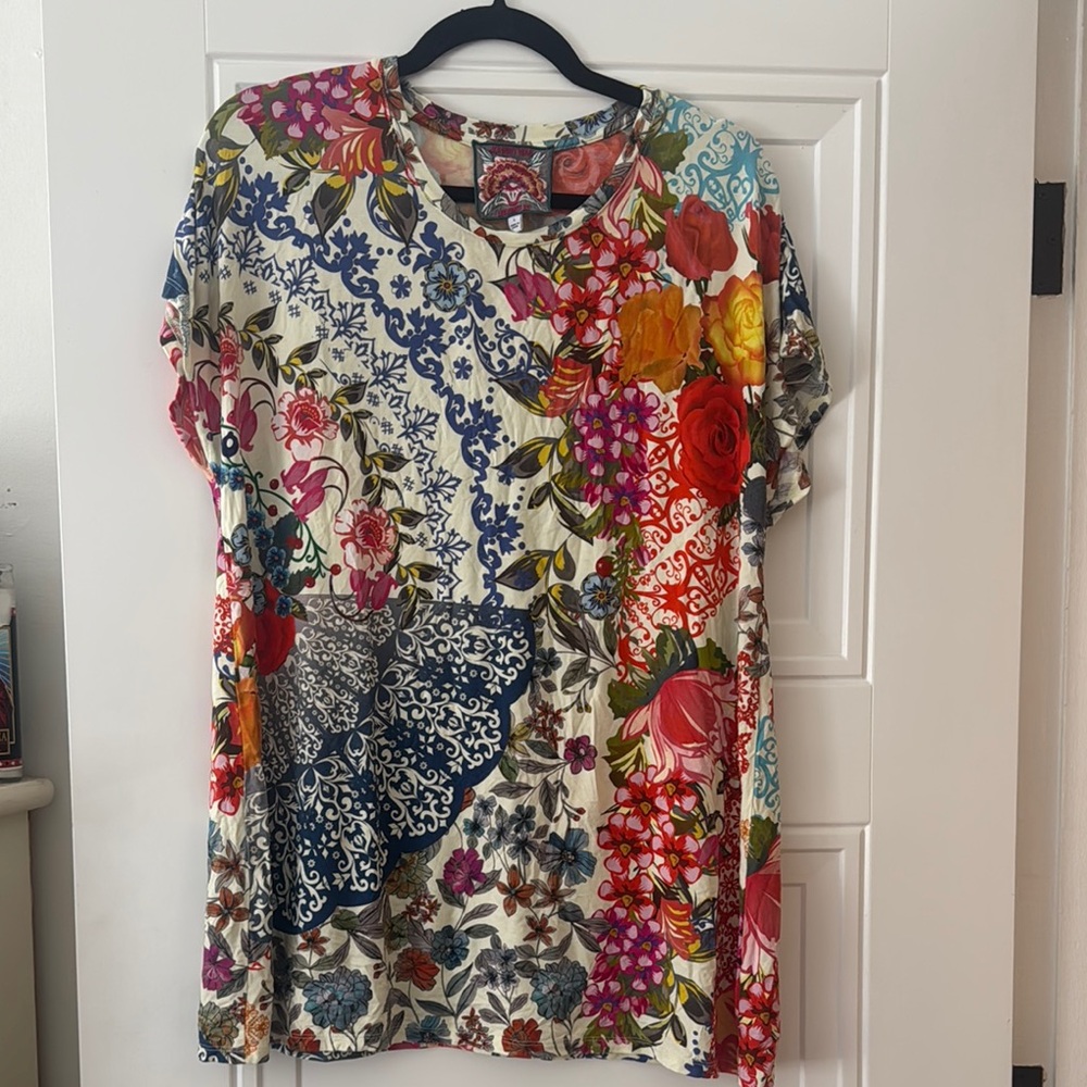 JOHNNY WAS TANGO RELAXED DOLMAN SLEEVE TUNIC